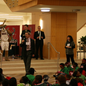 Sam's Hope Literacy Conference with the Milwaukee Bucks